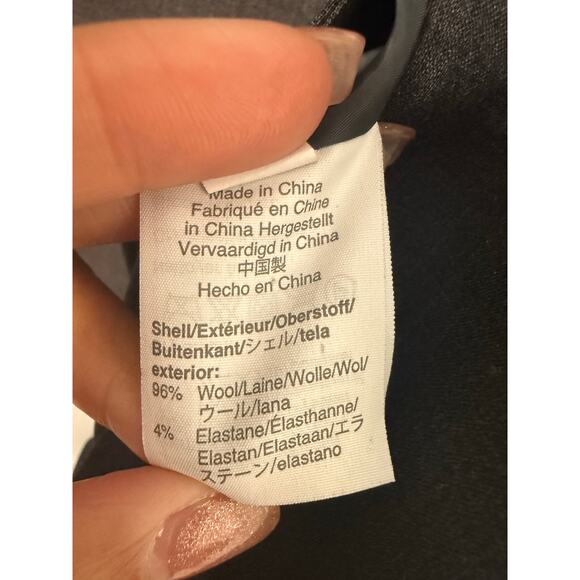 J. Crew 365 Italian Wool Stretch Gray Preppy Blazer Jacket Old Money 12 Tall - Picture 3 of 6